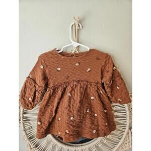 Sz 9mo Little Co Dress & Bummie Set